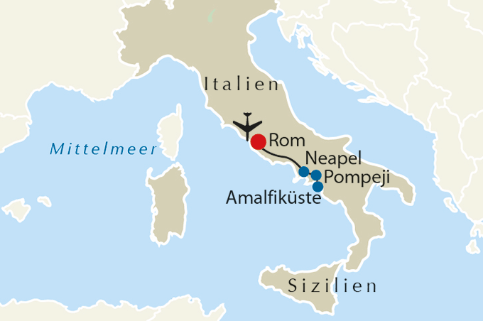Rom, Neapel, Amalfiküste & Pompeji › rsd-reisen.at